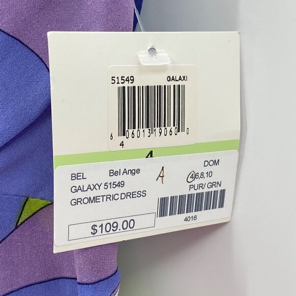 Donna Morgan Galaxy Grometric Dress Women's Size 4 - Picture 4 of 6